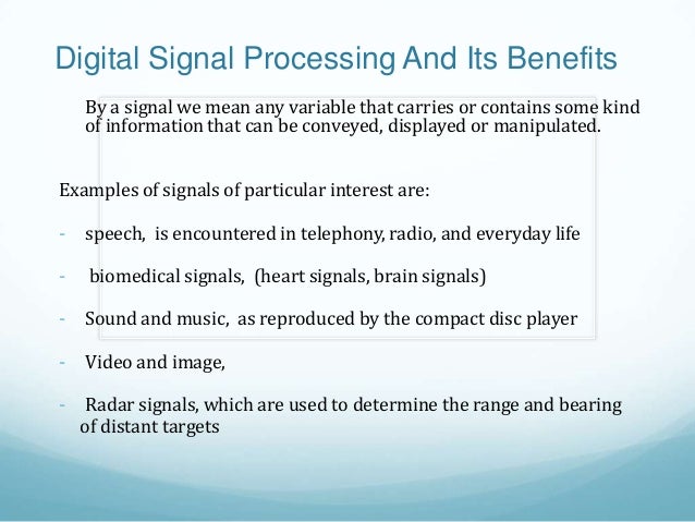 digital signal processing ppt